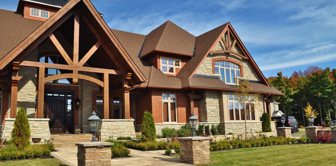 Barrie Timbered Front Yard Landscaping 1