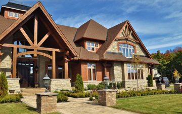 Barrie Timbered Front Yard Landscaping 1