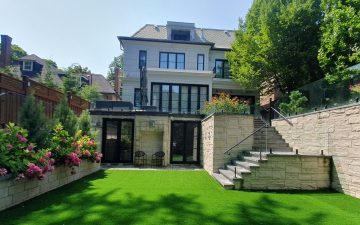 basment walkout retaining walls