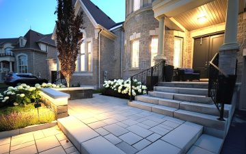landscape lighting front porch