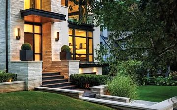 modern terrace entrance